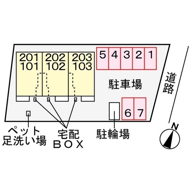 駐車場　配置図