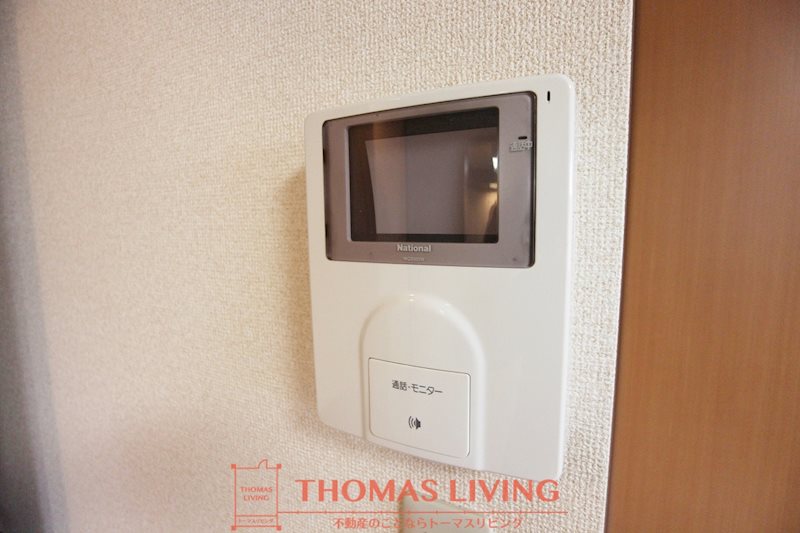 セキュリティ　来客者の顔が見えるモニターホン。