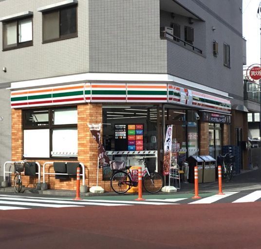 コンビニ　セブンイレブン川崎四ツ角店（コンビニ）まで680m