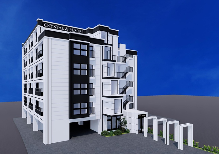 建物外観　建築中