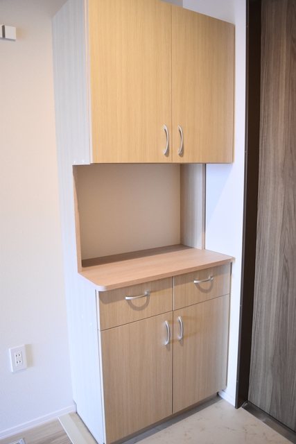 玄関　下駄箱付なので、玄関はいつでもスッキリ片付きますね☆