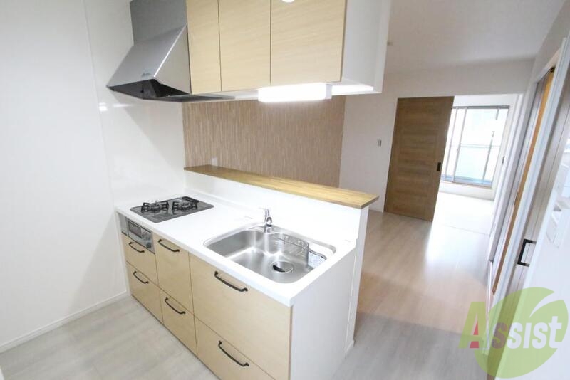 キッチン　２口ガスキッチン