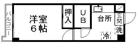 リバティーハイツ二日町の間取り写真