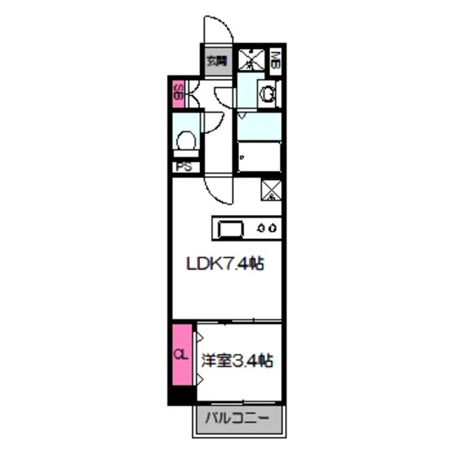 レシオス大阪城SOUTHの間取り写真