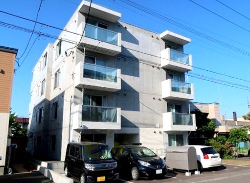 建物外観　都市ガス・ネット無料採用のデザイナーズマンション♪