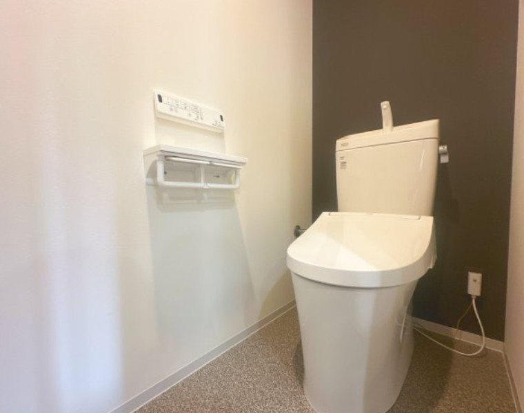 トイレ　ゆったりとした空間のトイレです