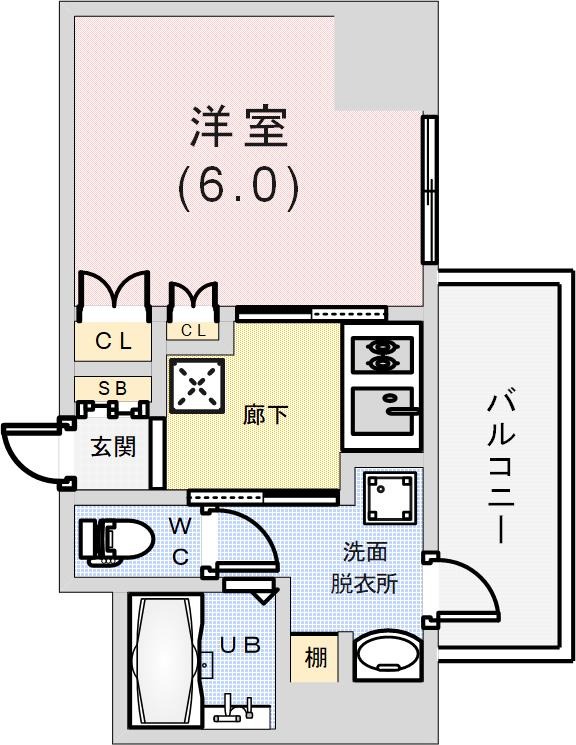 神戸元町Noahの間取り写真