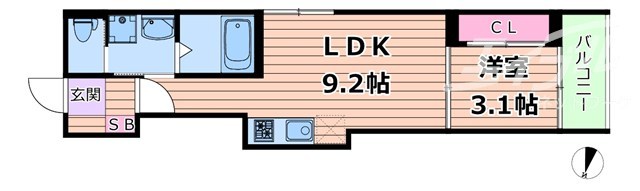 ライトサイドの間取り写真