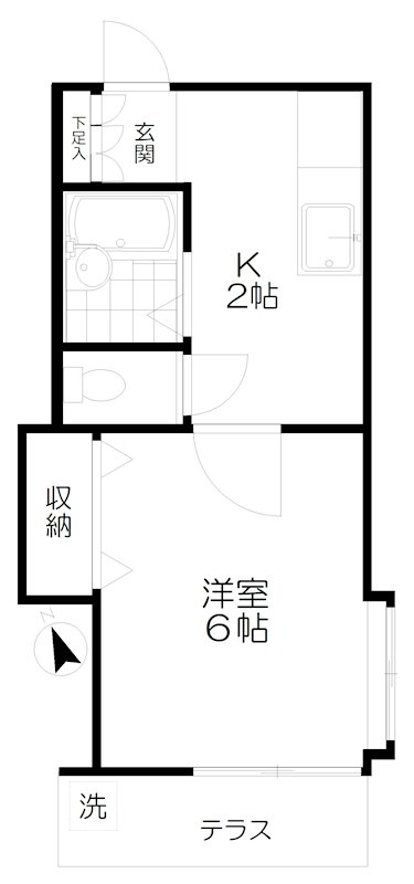 第二御殿山荘の間取り写真
