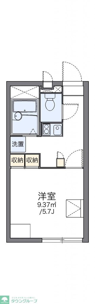 レオパレスゆげたIIの間取り写真