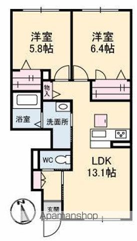 高松琴平電鉄琴平線 仏生山駅 徒歩4分 2階建 築8年の間取り写真