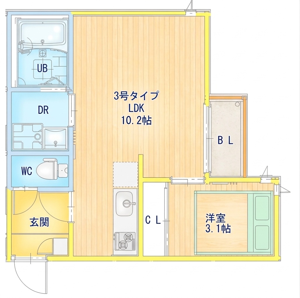 GRANDTIC COMRADEの間取り写真