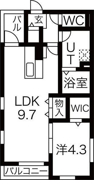 Anecis川名の間取り写真