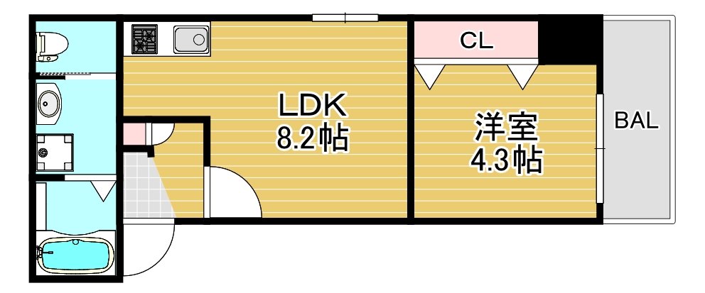 GRANDIR塚本の間取り写真