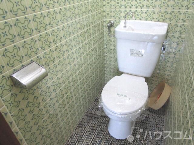 トイレ　お掃除ファイトです。