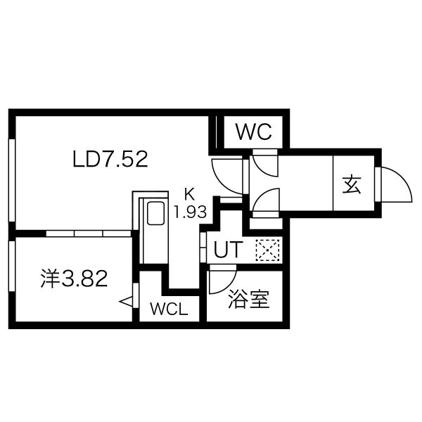 Enchante South6の間取り写真