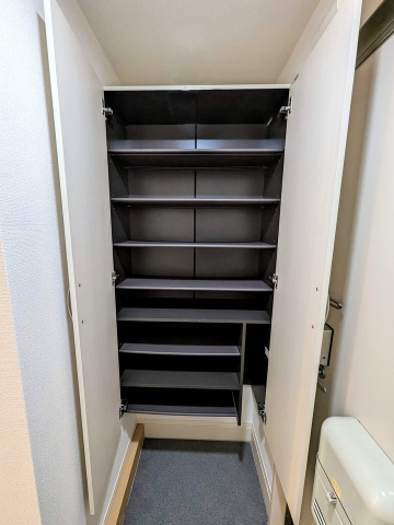 玄関　大容量のシューズボックス