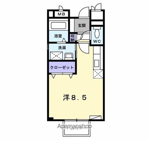 名鉄各務原線 高田橋駅 徒歩10分 2階建 築27年の間取り写真