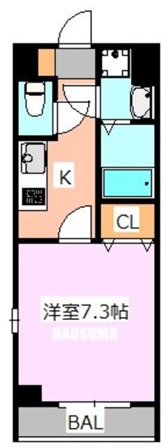 アンプルールフェール十条の間取り写真