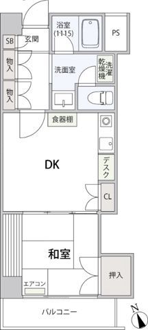 都営三田線 春日駅 徒歩5分 4階建 築35年の間取り写真