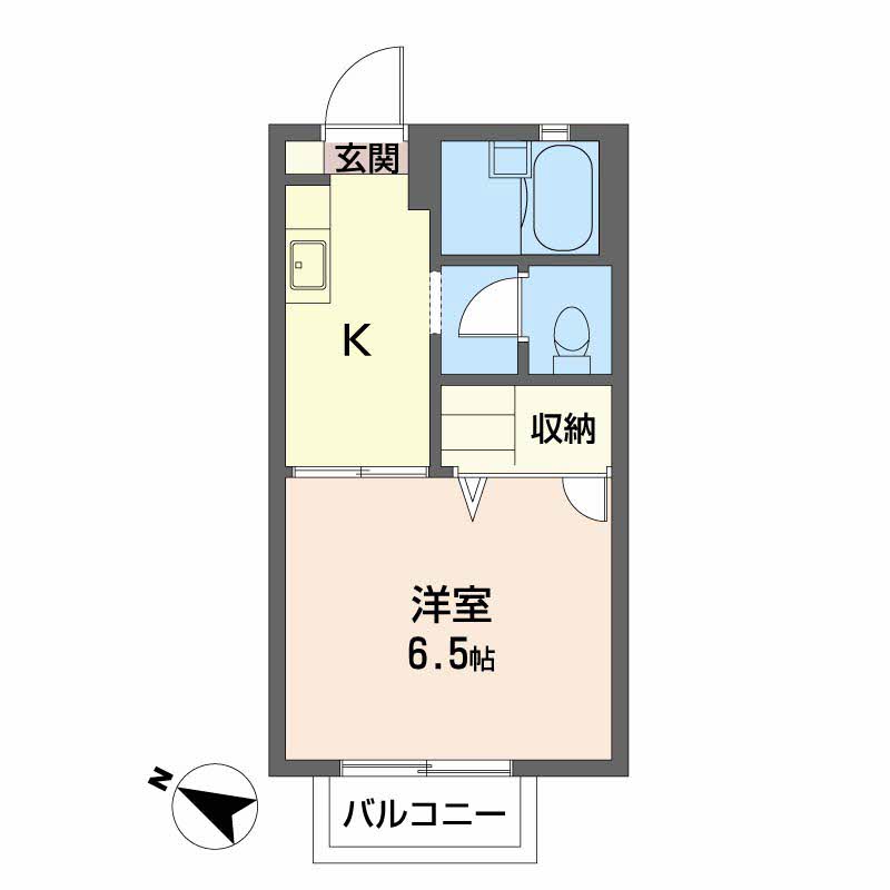 一畑電車北松江線 松江しんじ湖温泉駅 徒歩27分 2階建 築28年の間取り写真