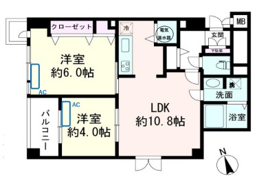 ＪＲ山手線 田町駅 徒歩10分 14階建 築44年の間取り写真