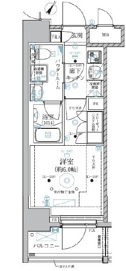 ベルグレード川崎AZの間取り写真