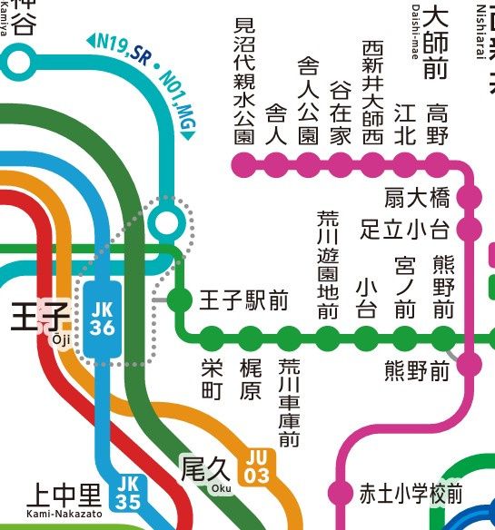 眺望　☆路線図☆