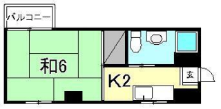 松山市大手町のマンションの間取り