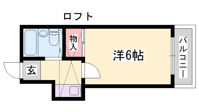 レオパレス加古川第７の間取り