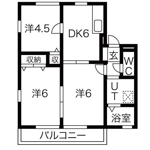 シーダーハウスIIIの間取り