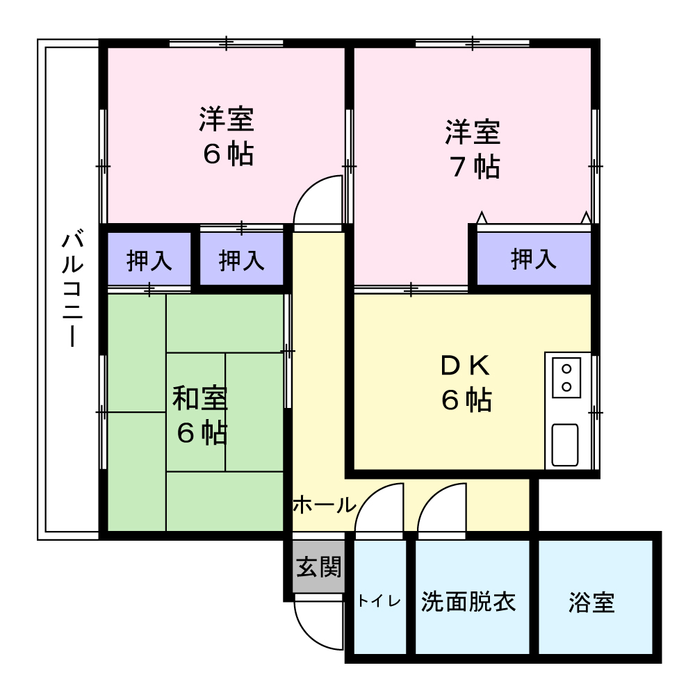 コーポ佐平屋の間取り