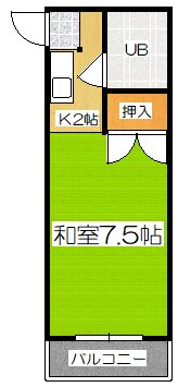 京都市山科区東野八反畑町のマンションの間取り