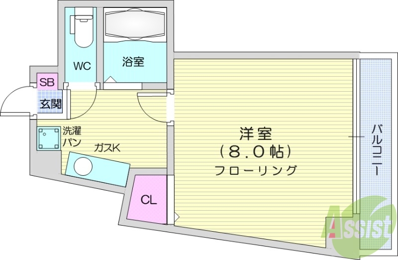 マンションマムリンの間取り