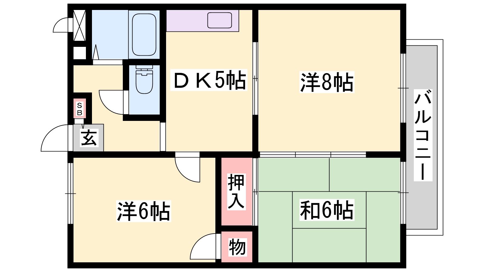 サンワード別府の間取り