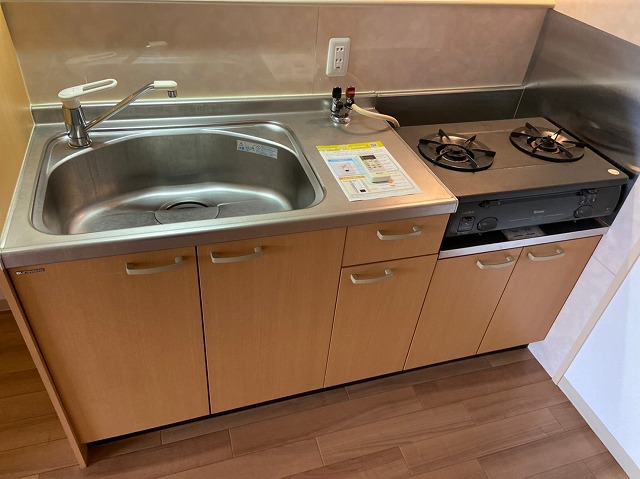 キッチン　2口ガスコンロ新品入ります！