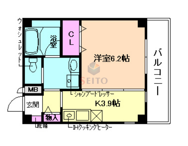 エイワンコート大和田の間取り