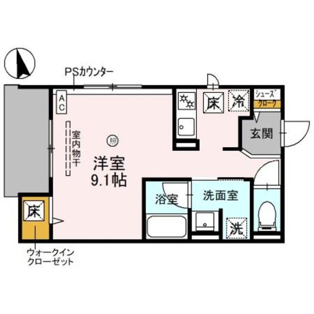 三島郡島本町桜井のアパートの間取り