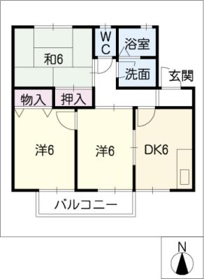 コンフォート橘の間取り