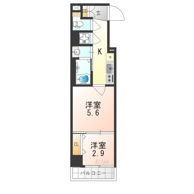 ファーストフィオーレ京都西陣の間取り