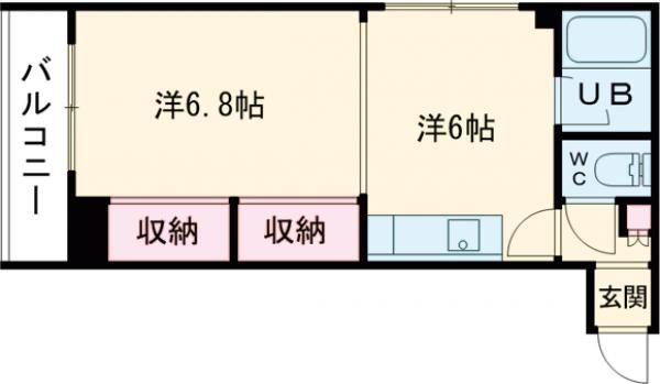 メゾンパティオ松風町の間取り