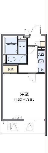 クレイノグラシアス　ツーの間取り