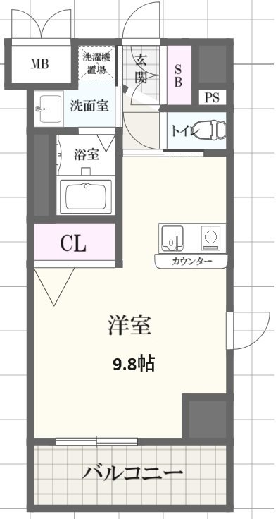 プレサンス神戸みなと元町の間取り