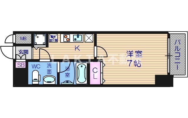 LAV心斎橋WESTの間取り