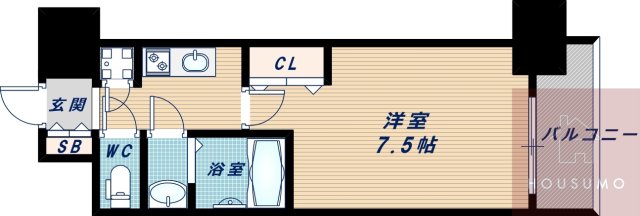 アドバンス江坂ラシュレの間取り