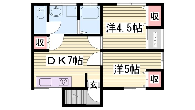 日暮荘の間取り