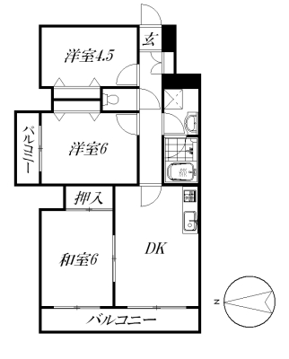 レピドール福田の間取り