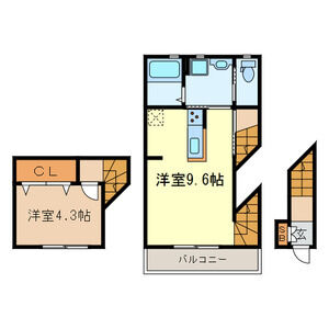 東村山市野口町のアパートの間取り