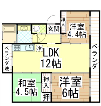 野崎マンションの間取り