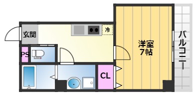 TKアンバーコート堺東の間取り